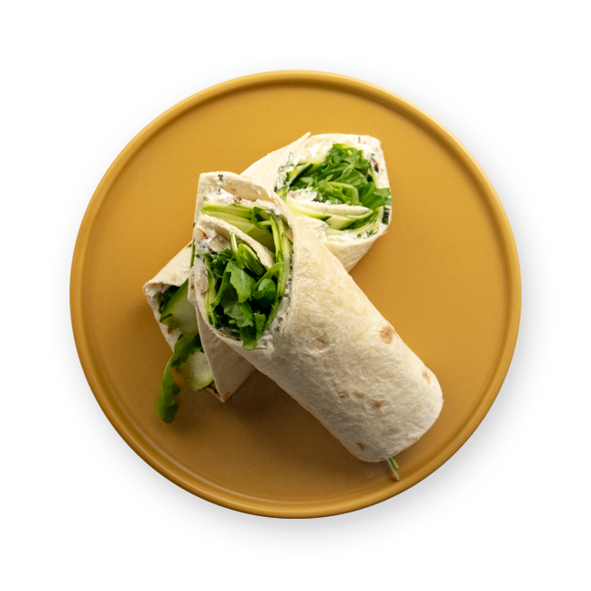 Wrap courgette chèvre