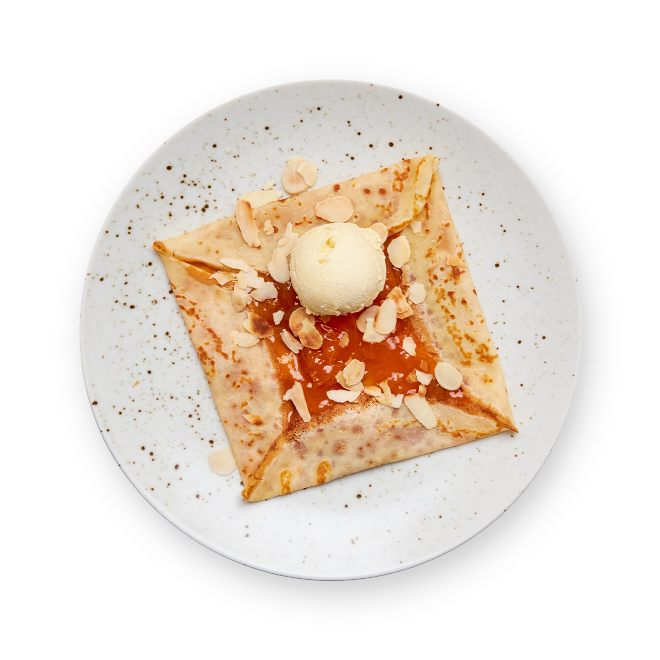 Crêpe à la confiture d'abricot