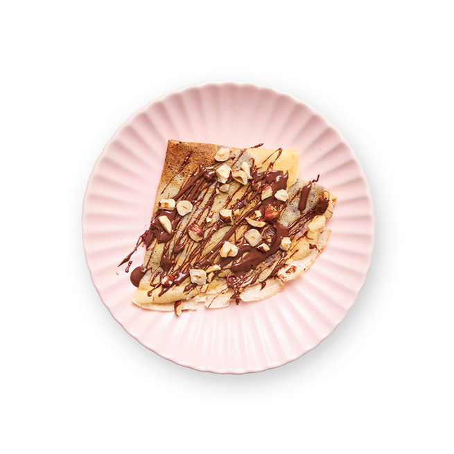Crêpes à la pâte à tartiner