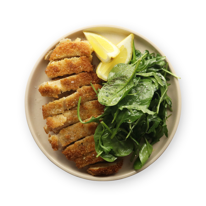 Poulet croustillant au air-fryer & salade