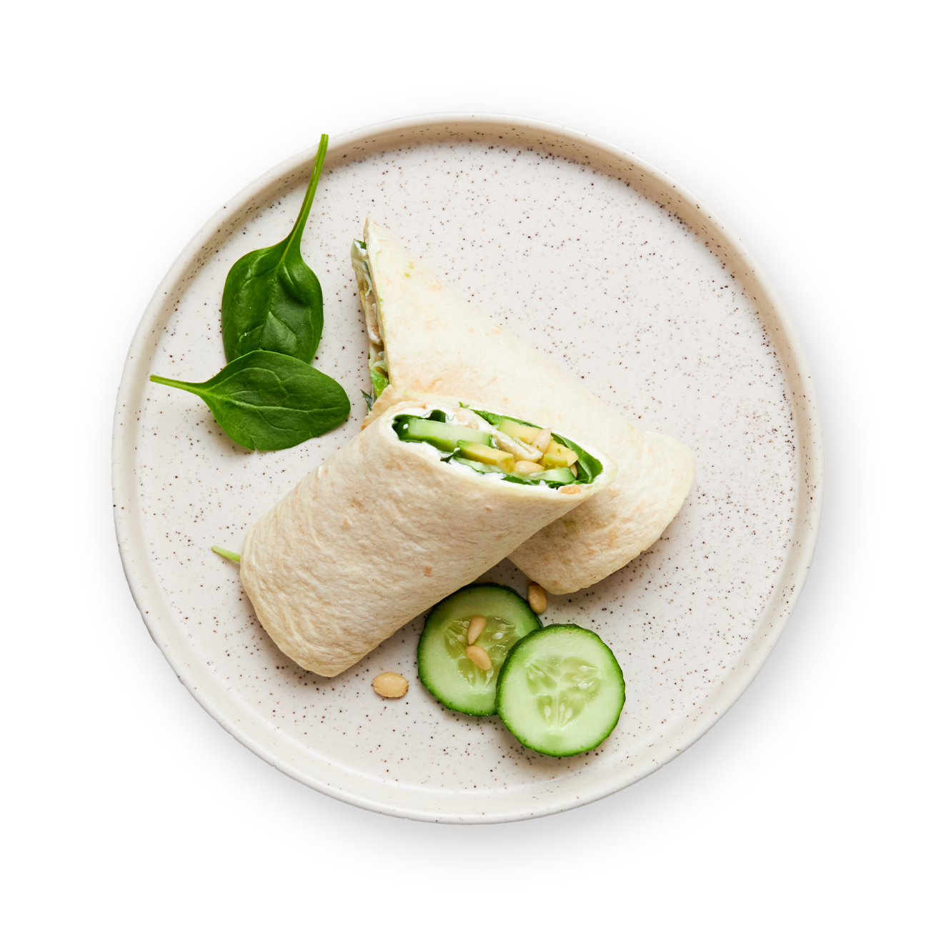 Wrap végé avocat & concombre